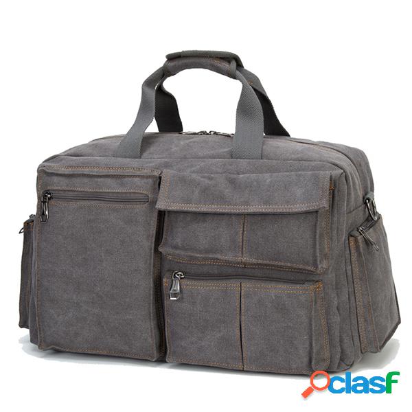 Embreagem de lona Bolsa Travel Business Laptop Bolsa Maleta