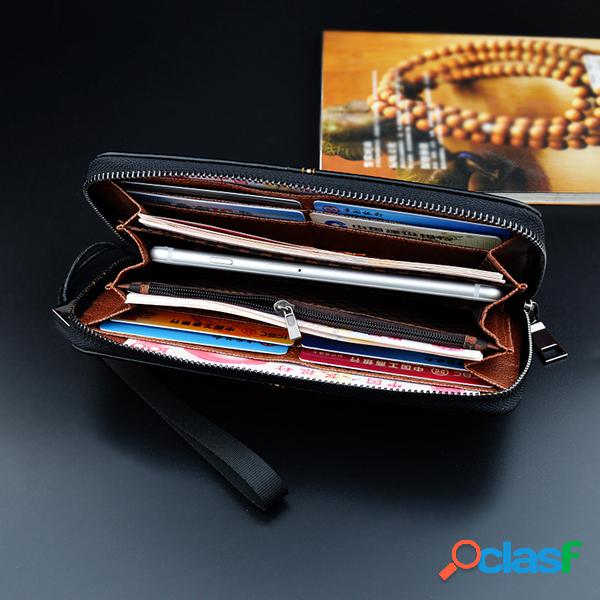 Embreagem longa Bolsa da carteira do zíper ocasional do