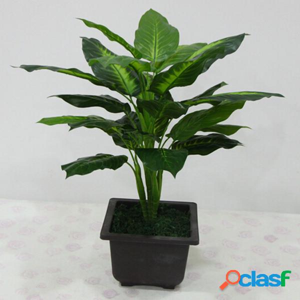Evergreen Artificial Plant Bush Potted Tree Flower