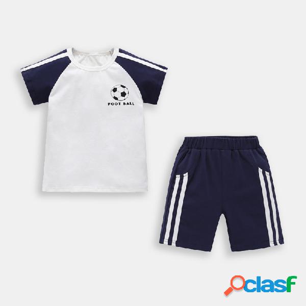 Futebol de menino Padrão Conjunto de roupas esportivas