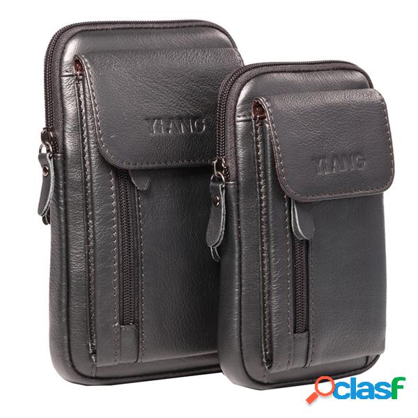 Genuine Leather 5.5-7 "Bolsa para celular Saco de cintura