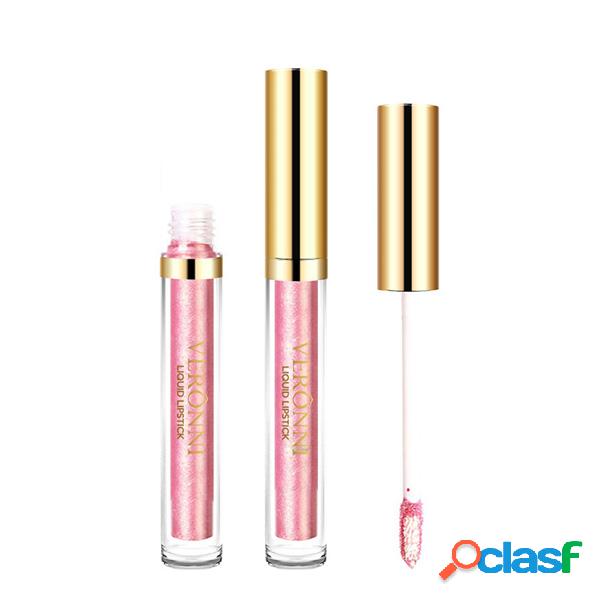 Glitter Lip Gloss Jelly Pink Lips Pigment Mineral Líquido