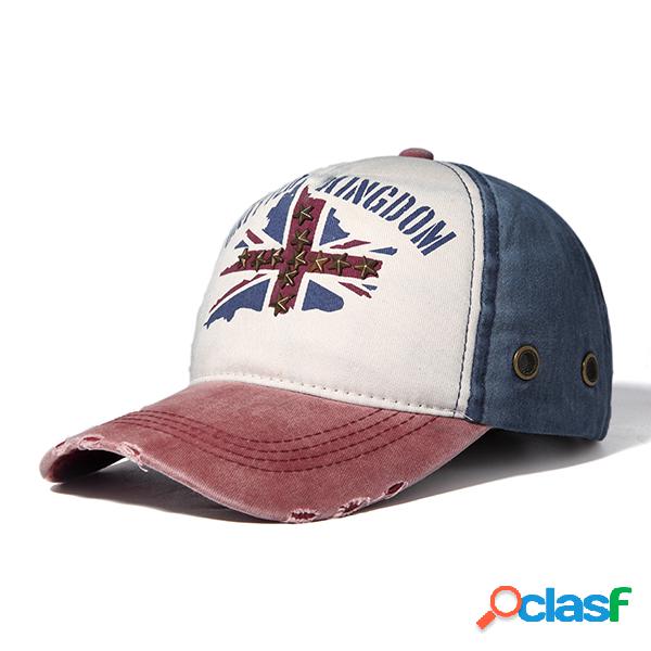 Gorra de beisebol de algodão masculino Bandeira de chapéu