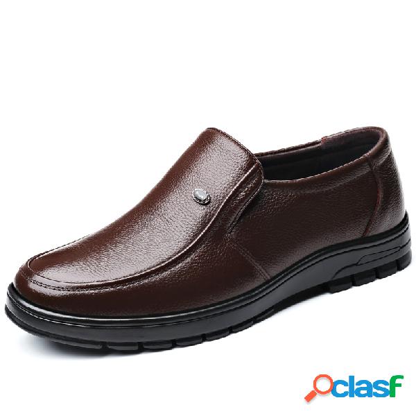 Homens Classic Conforto Soft Slip On Business Formal sapatos