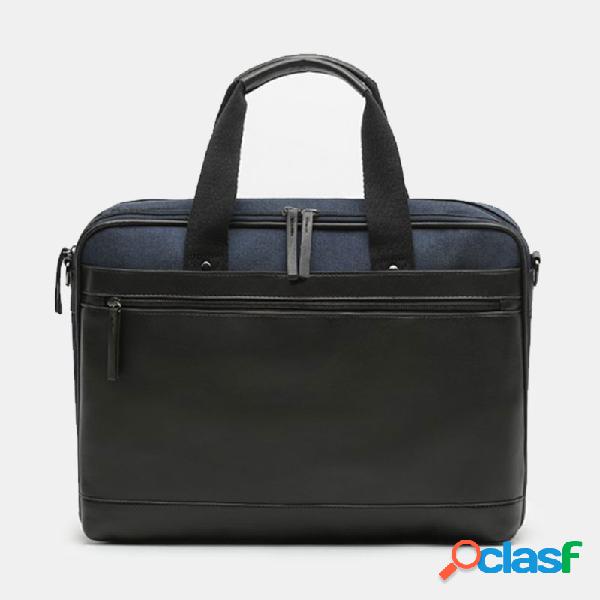 Homens Nylon Negócios Maleta Laptop Bolsa Crossbody Bolsa