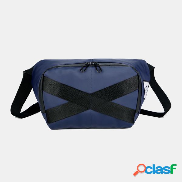 Homens Nylon Telefone de retalhos de moda Bolsa Crossbody