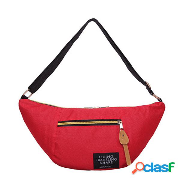 Homens e mulheres lazer Crossbody Bolsa multifunções Fanny