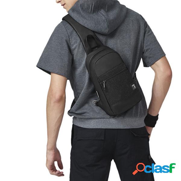 Homens esporte impermeável Mutifunctional Patchwork Chest