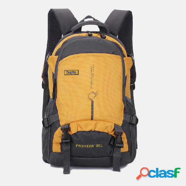 Homens impermeável patchwork Bolsa grande capacidade
