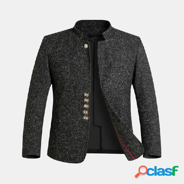 Inverno Business Casual Single-breasted Trench Coat gola