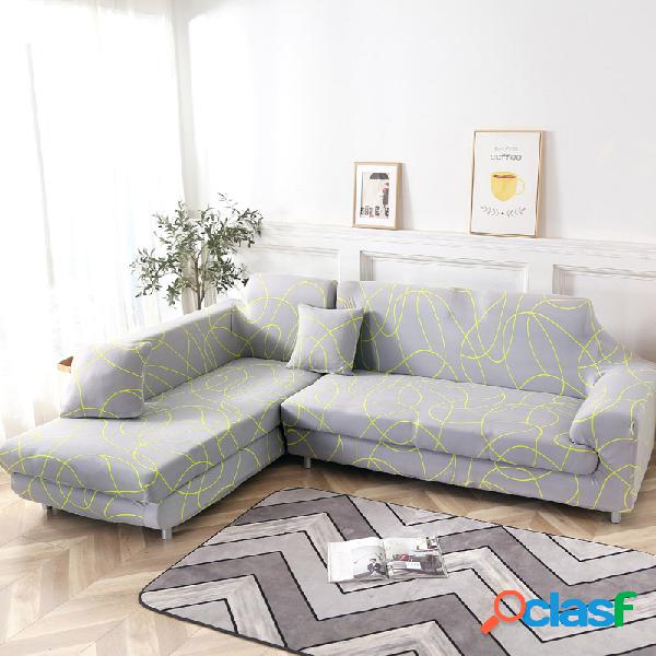 KCASA 1/2/3/4 Seat Elastic Couch Sofa Covers Poltrona