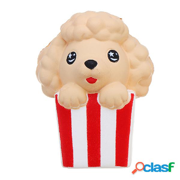 Kawaii Popcorn Puppy Squishy Ascensão Lenta Com