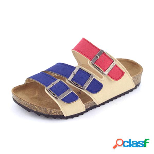 Kids Unisex Leisure Beach Shoes Softwood Cork Slippers