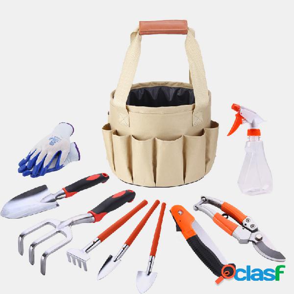 Kit de Jardinagem em Tela Bolsa Conjunto de Combinação de