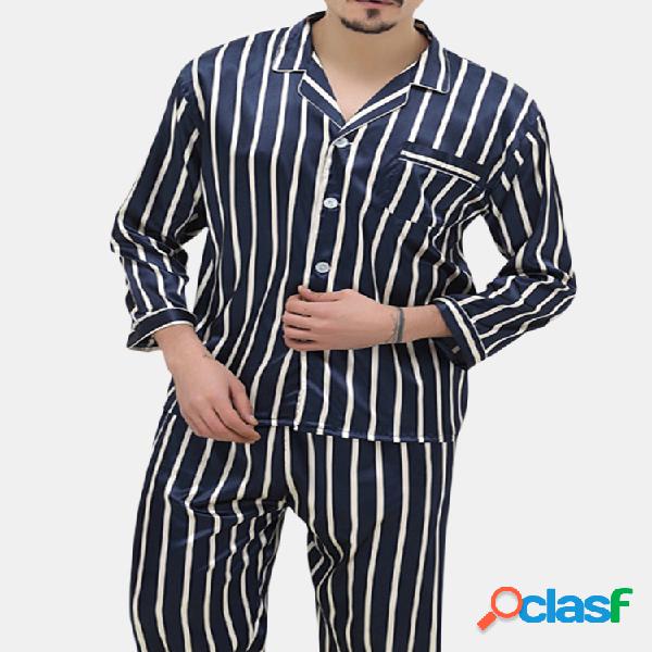 Listras do bolso da caixa que imprimem grupos home do pijama
