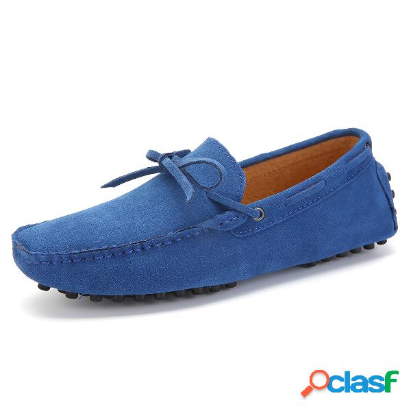 Loafer de Camurça Plano Masculino Sem Cadarço Tamanho