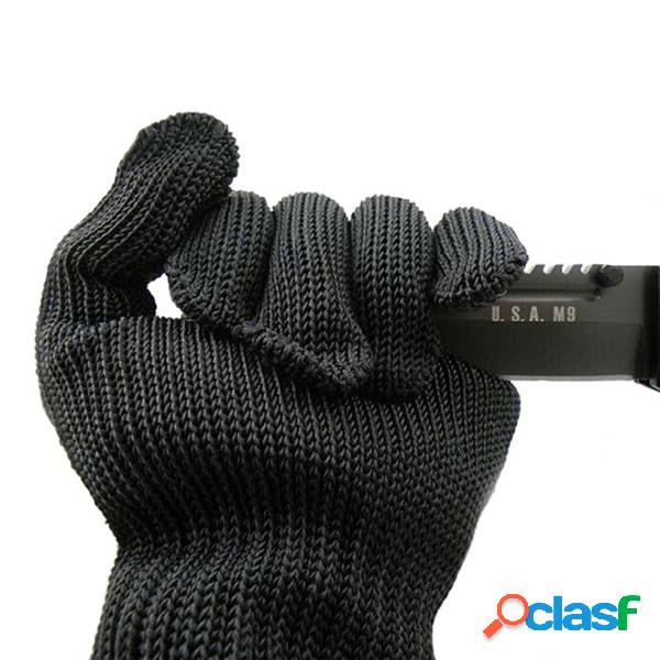 Luvas de segurança anti-corte preto luvas de trabalho de