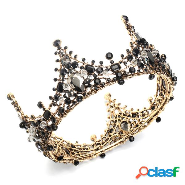 Luxo Broca Cristal Princesa Quinceanera Retro Tiara Diamante