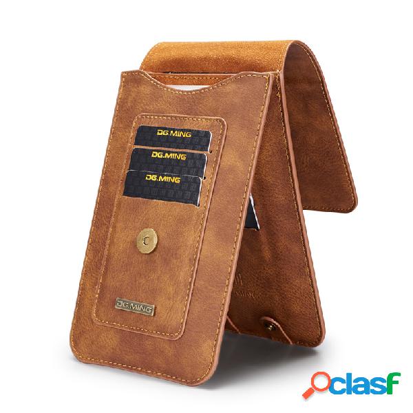 Men 5.2 / 6.5 inch Genuine Leather Phone Bag para iPhone5 /