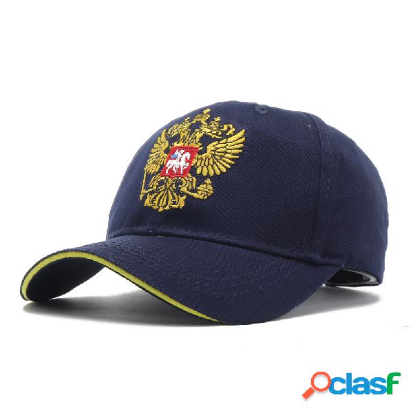 Men Women Breathable Cotton Russian National Emblem Bordado