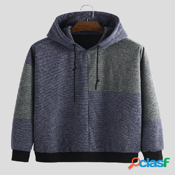 Mens Classic Patchwork Activewear Hoodies soltos