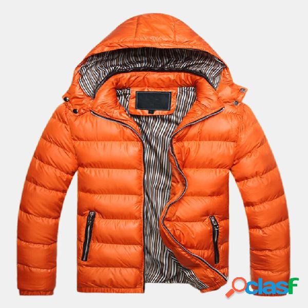 Mens Outdoor Windproof Colorful Puffer acolchoado casaco com