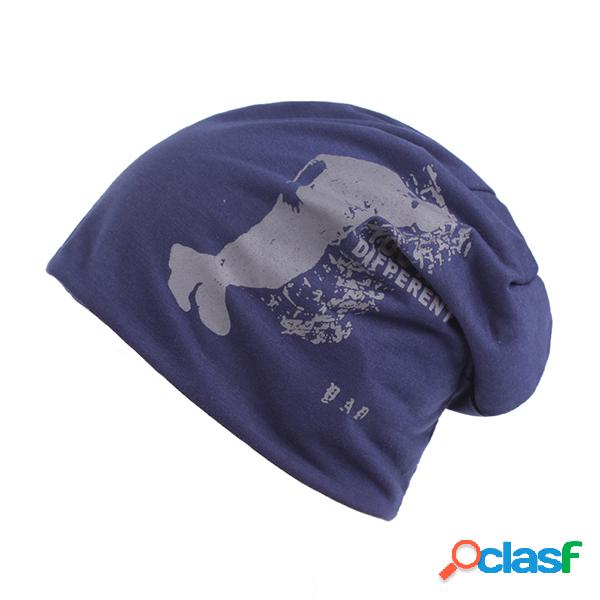 Mens Unisex Algodão Impresso Bonnet Gorros Chapéus Ao Ar