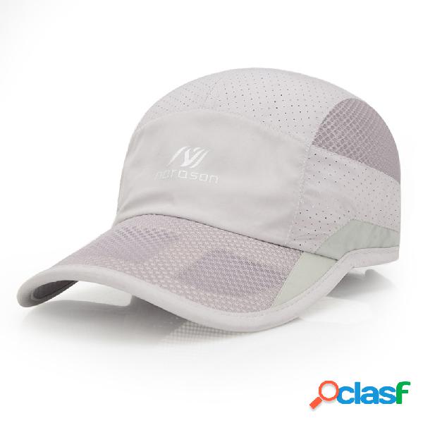 Mens Womens Ultra-fino de secagem Rápida Anti-UV Boné de