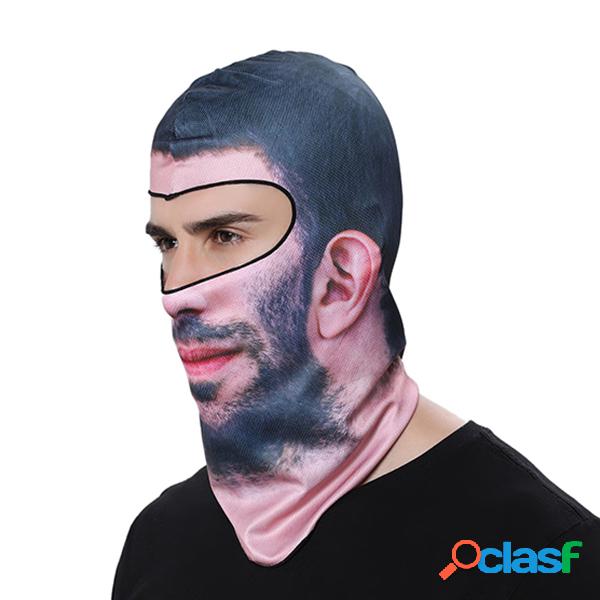 Mens unisex motocicleta à prova de poeira rosto anti-uv