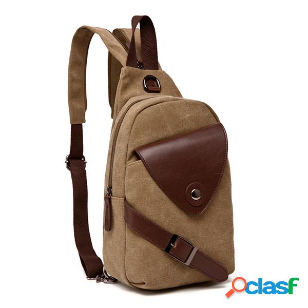 Mochila de Lona Multi-funcional ao ar livre Sling Bolsa