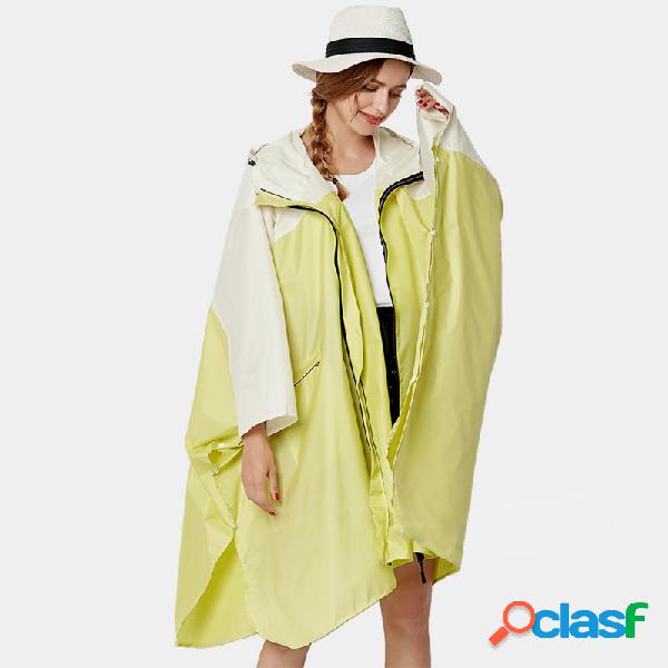 Moda Windbreaker Raincoat Poncho Roupas ao ar livre