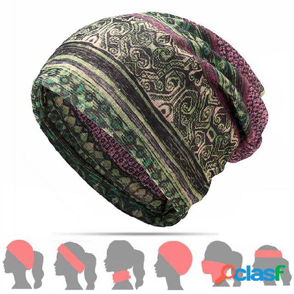 Mulheres De Algodão Rabo De Peixe Beanie Chapéu Do Vintage