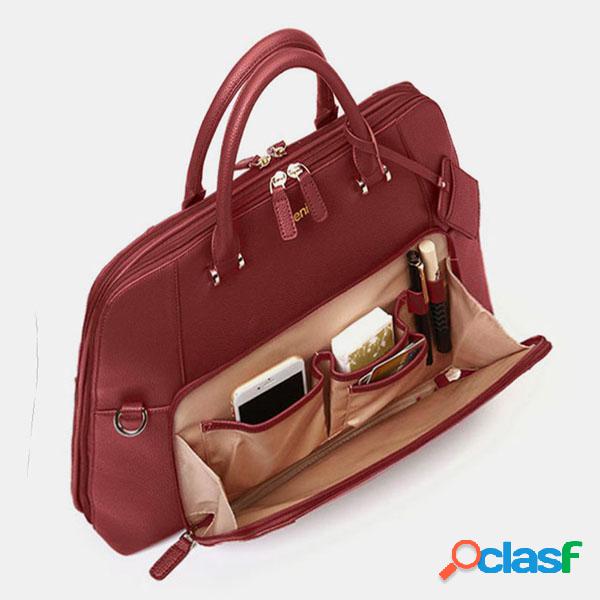 Mulheres Design Solid Handbag Multifuncional Business