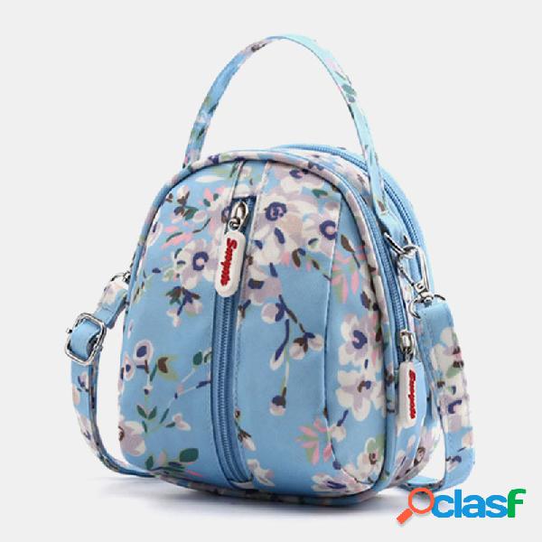 Mulheres Nylon Bolsa de ombro impermeável casual para