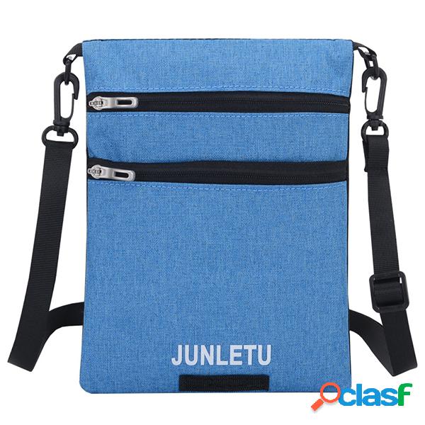 Mulheres Nylon Sacos de telefone de viagem 2 lados Crossbody
