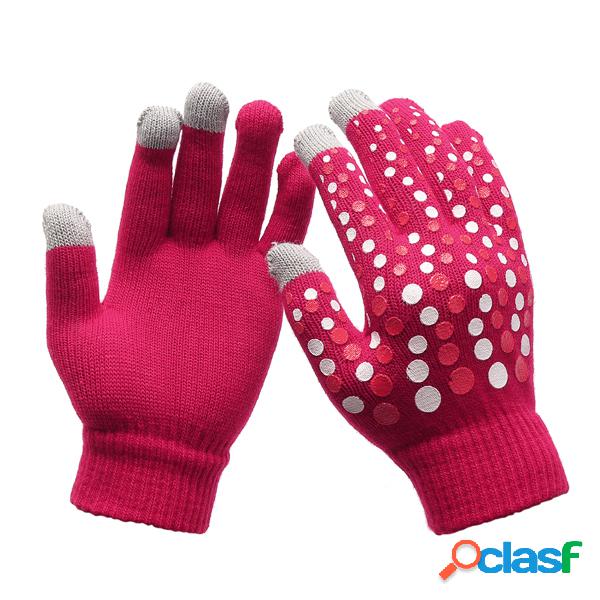 Mulheres Senhoras Inverno Quente Tela de toque Cute Gloves