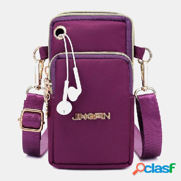 Mulheres impermeável fone de ouvido plug telefone Bolsa