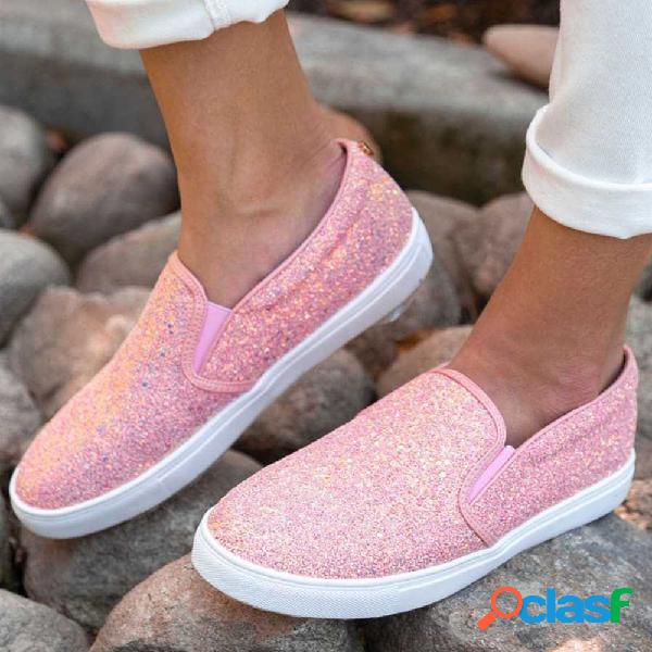 Mulheres lantejoulas decoração confortável casual