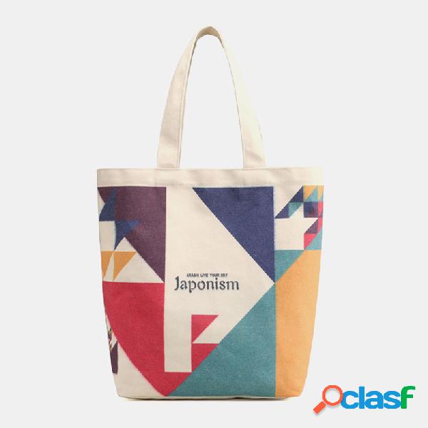 Mulheres patchwork grande capacidade bolsa sholuder Bolsa