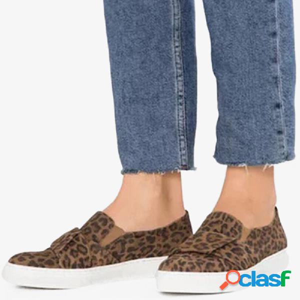Mulheres tamanho grande leopardo parint wearable casual