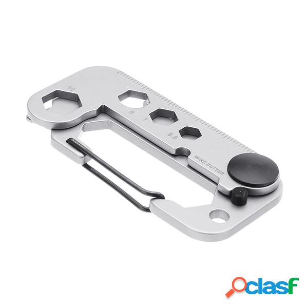 Multi-funcional EDC Gadgets Carabiner Chave Criativa Chave