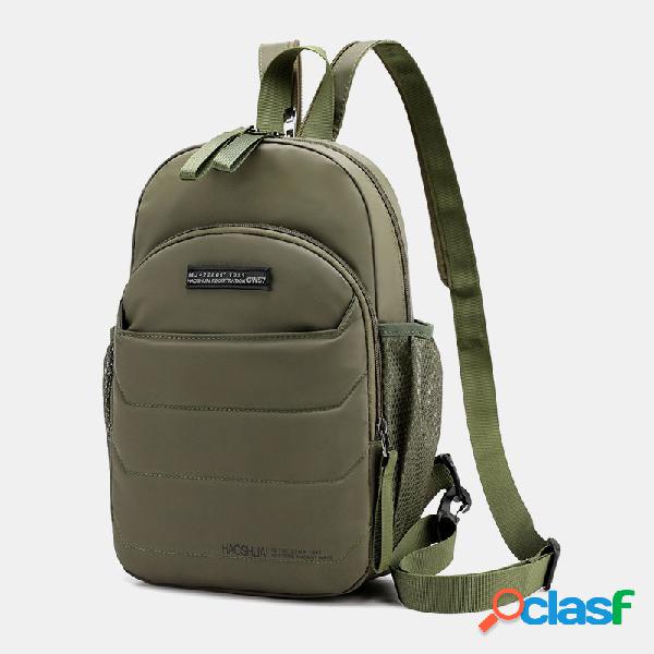 Multifuncional Nylon Waterproof Backpack Chest Bolsa Para