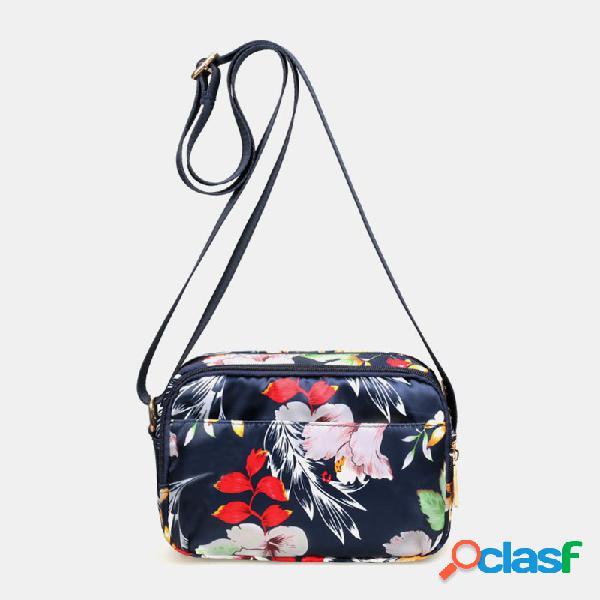 Nylon Crossbody casual impermeável Bolsa Ombro Bolsa