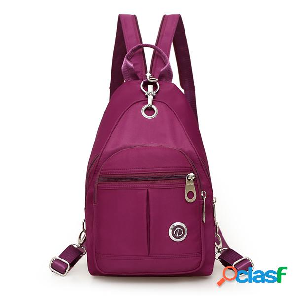 Nylon Peito leve diário casual Bolsa Ombro Bolsas Crossbody