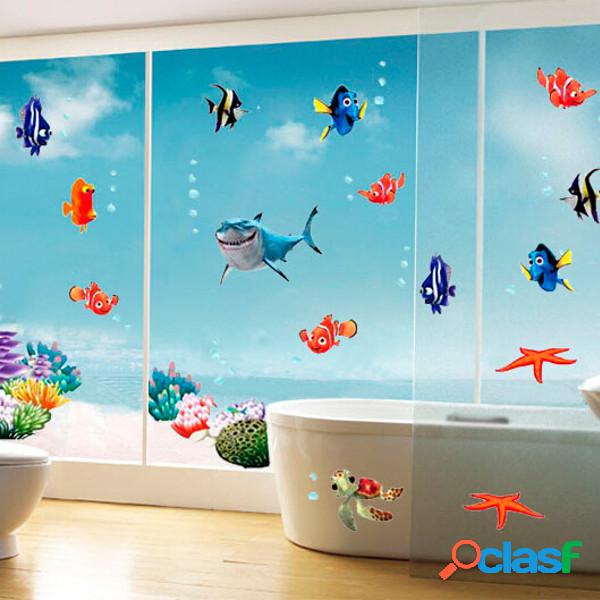 Ocean Sea Fish Vinyl Removable Mural Wall Sticker Kids Room