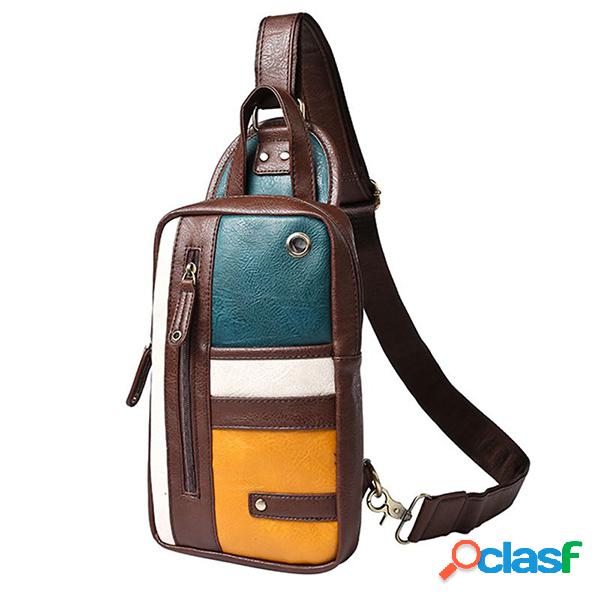 Ombro Casual Vintage Bolsa Peito Bolsa Sling Bolsa Crossbody