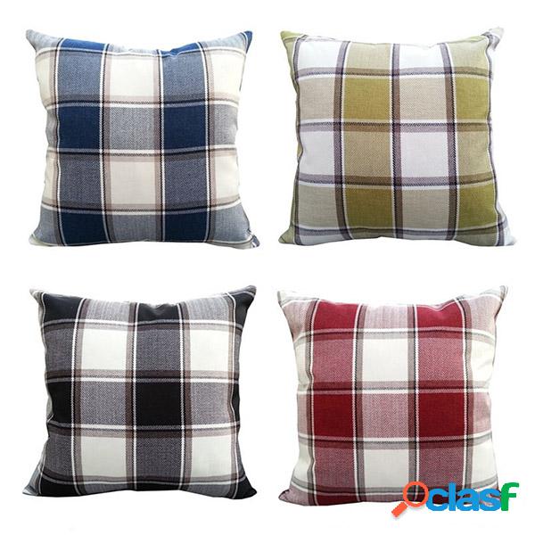 Ouneed Cover Pillow Plaid Cofragem Cover Sofa Seat Car