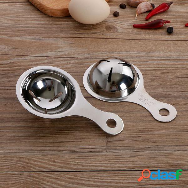 Ovo de aço inoxidável White Yolk Separator Kitchen Widget