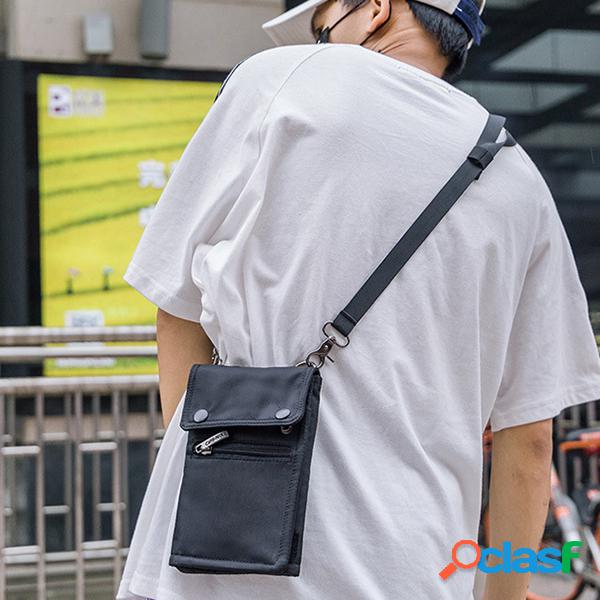 Oxford Casual Hiphop Estilo Ombro Bolsa Telefone Bolsa Moeda
