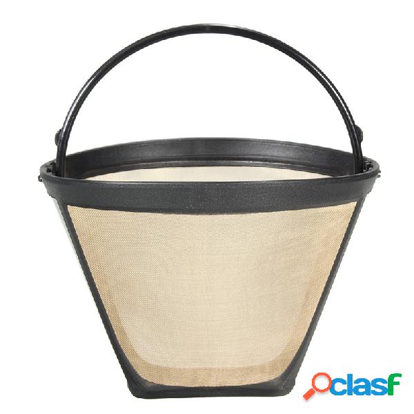 Permanent Reusable # 4 Cone Shape Coffee Filter Mesh Basket